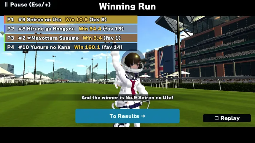 Скриншот 4 к игре Derby Heroines: Run, Bet, Win!