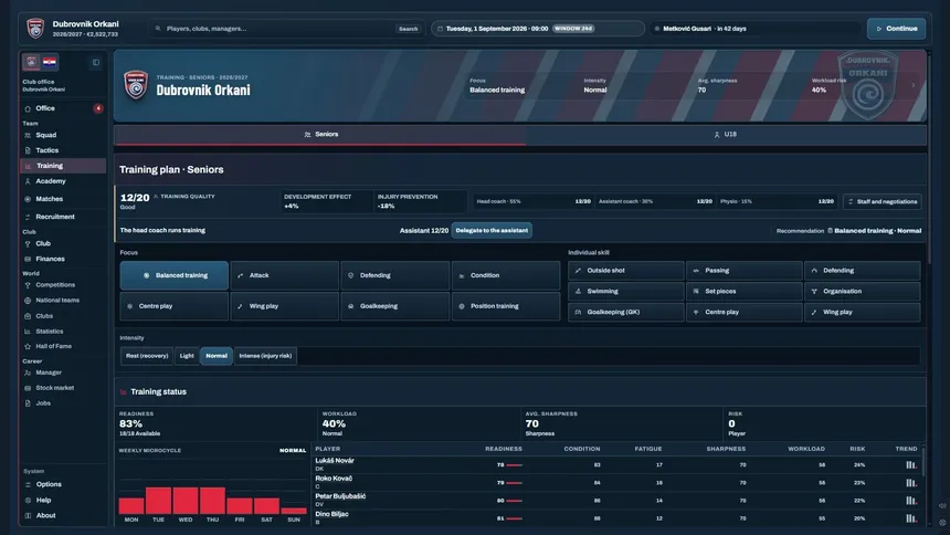 Скриншот 4 к игре Water Polo Manager 2026