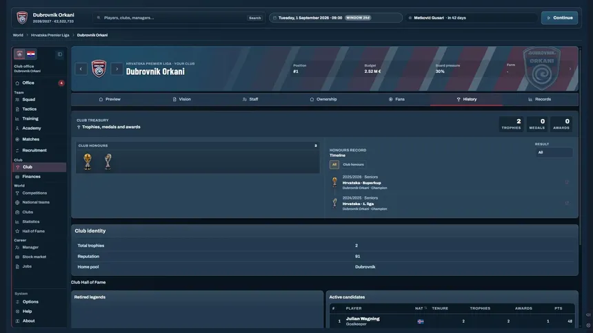 Скриншот 6 к игре Water Polo Manager 2026