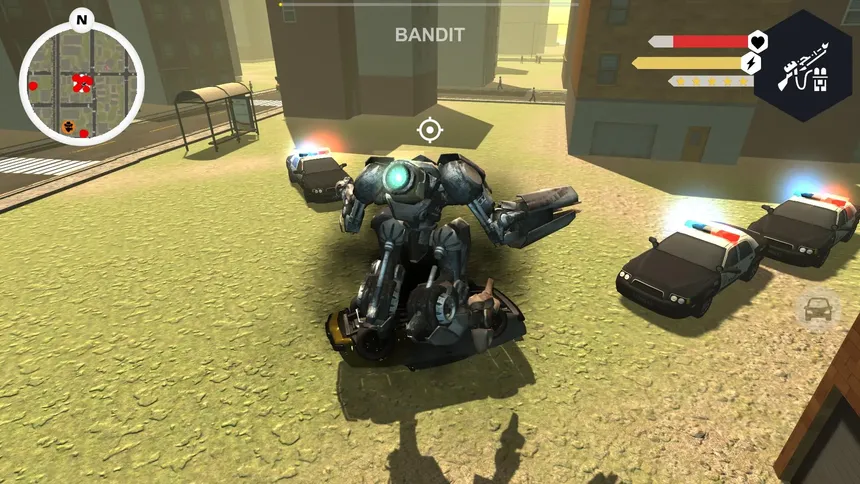 Скриншот 1 к игре Muscle Car Robot