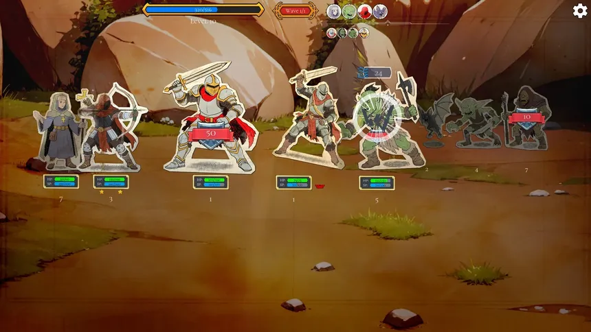 Скриншот 4 к игре Paperclash Tactics