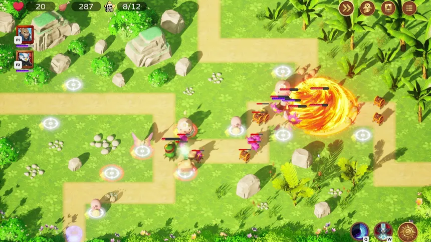 Скриншот 1 к игре Magic Animal TD