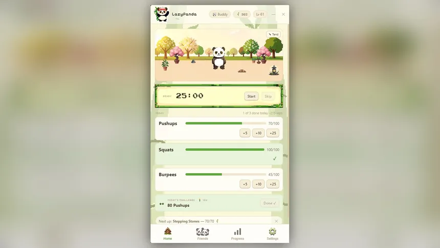 Скриншот 1 к игре LazyPanda