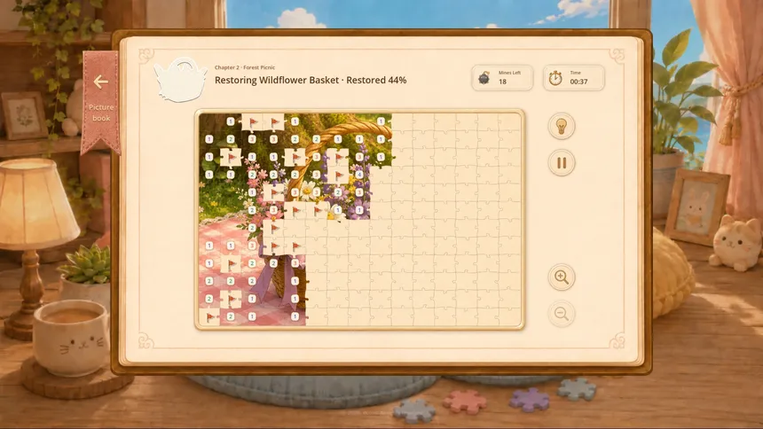 Скриншот 1 к игре Jigsaw Sweeper