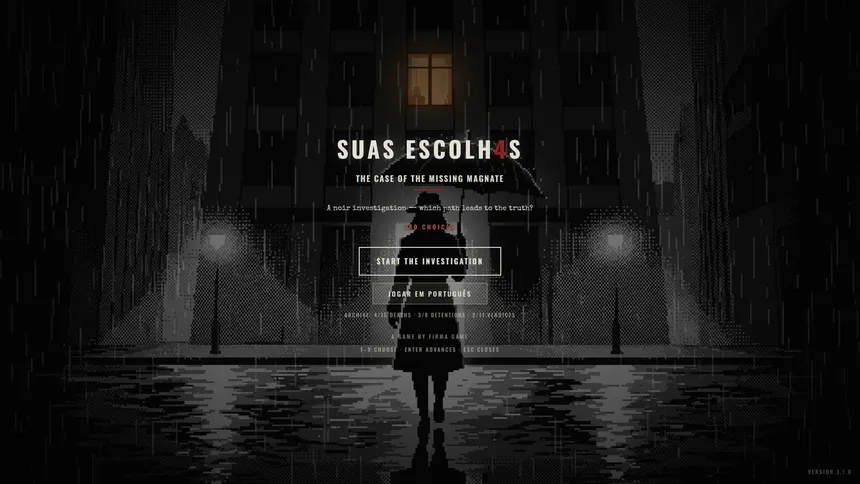 Скриншот 1 к игре Suas Escolhas - O Caso do Magnata Desaparecido