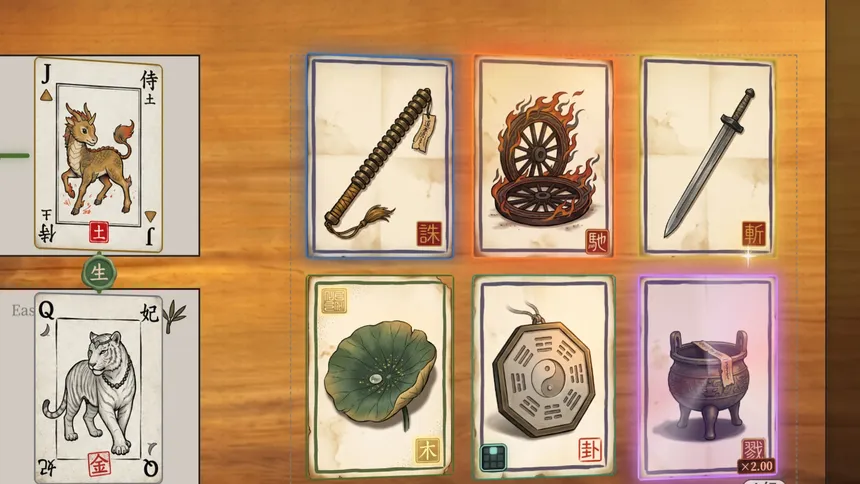 Скриншот 6 к игре Wuxing - Elemental Array Poker