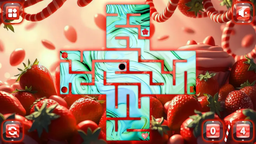 Скриншот 1 к игре Sweetie Candy Maze: Crimson Strawberry