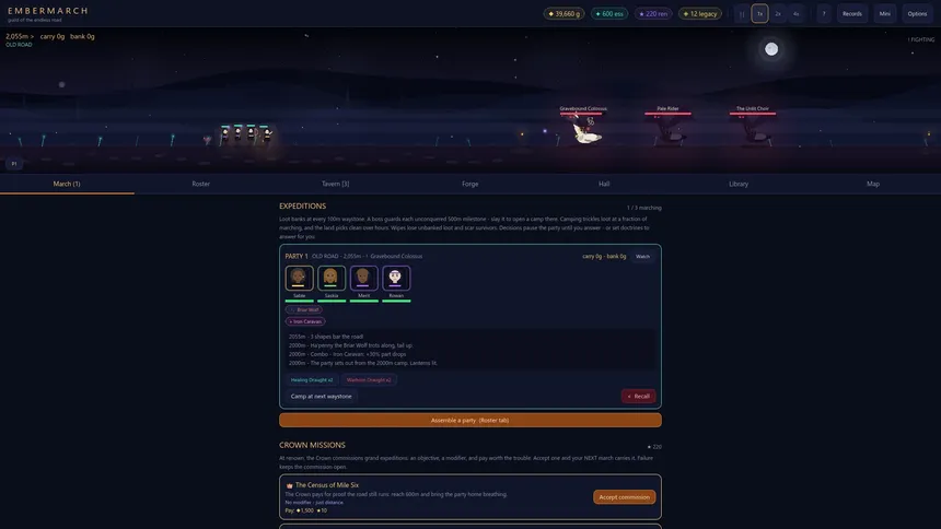 Скриншот 1 к игре Embermarch