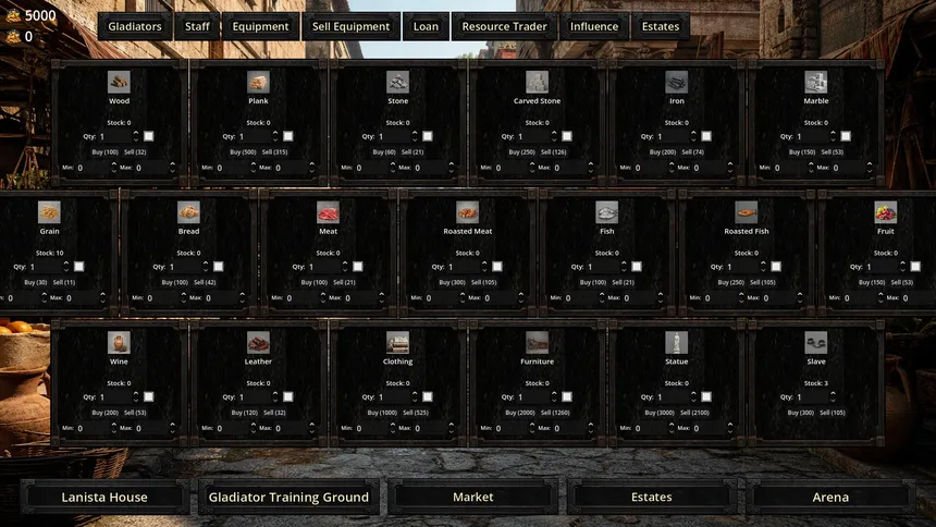 Скриншот 2 к игре Ludus Manager: Gladiator Tycoon