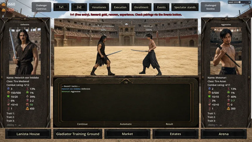 Скриншот 3 к игре Ludus Manager: Gladiator Tycoon