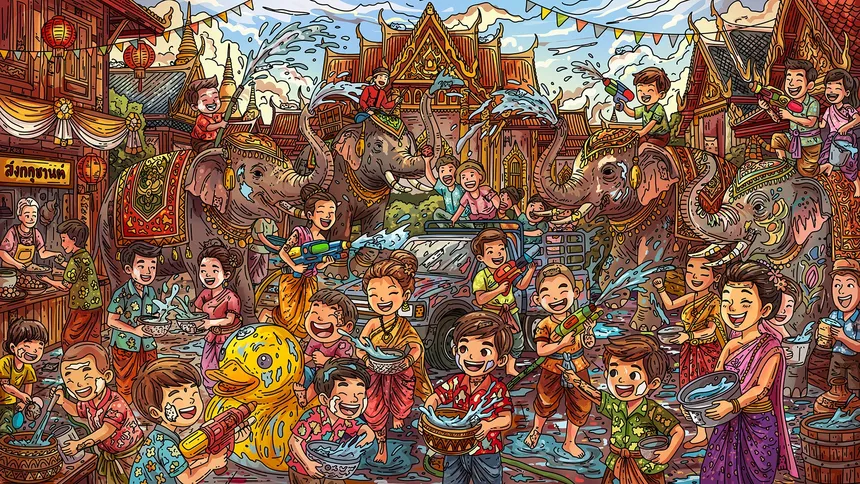 Скриншот 3 к игре 100 Songkran Cats