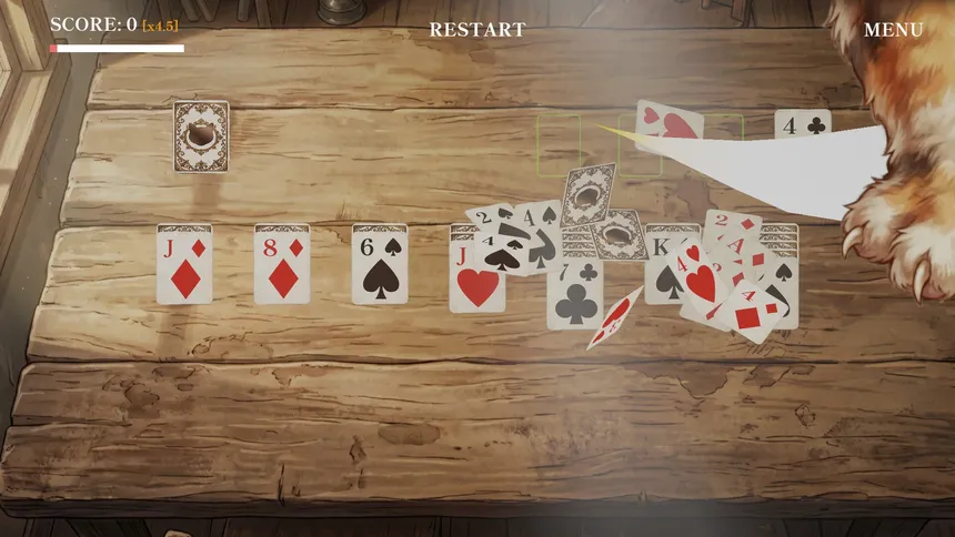 Скриншот 4 к игре WIND CAT SOLITAIRE