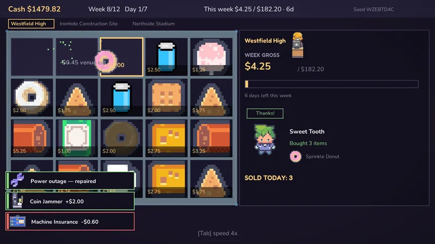 Скриншот 3 к игре Out Of Order - A Vending Machine Roguelike