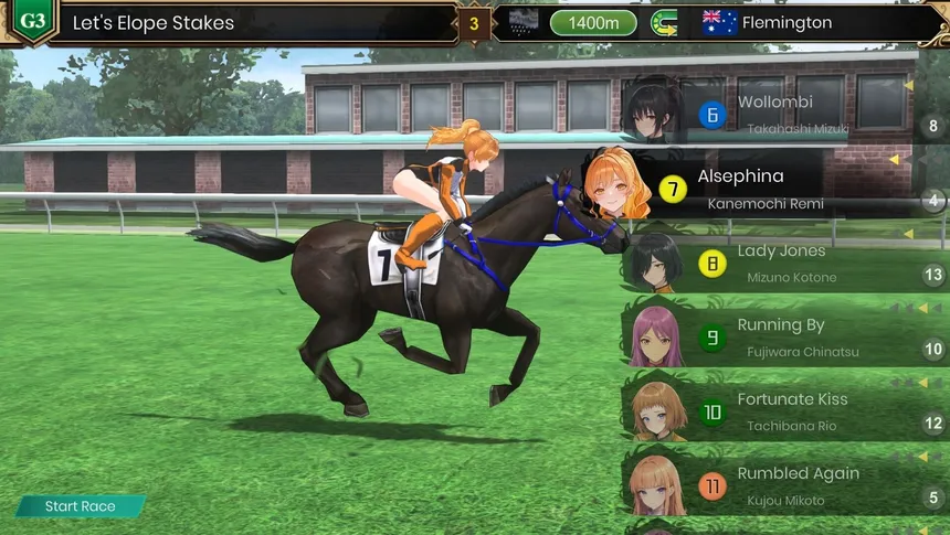 Скриншот 4 к игре Gallop Diva: Академия скачек для девушек