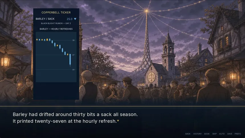 Скриншот 6 к игре I Was a Failed Day Trader Who Lost Everything, But After Being Reincarnated in Another World, My Textbook Technical Analysis Actually Works and Now I'm the Richest Man in the Kingdom!?