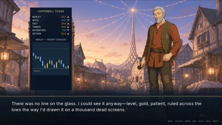Скриншот 8 к игре I Was a Failed Day Trader Who Lost Everything, But After Being Reincarnated in Another World, My Textbook Technical Analysis Actually Works and Now I'm the Richest Man in the Kingdom!?
