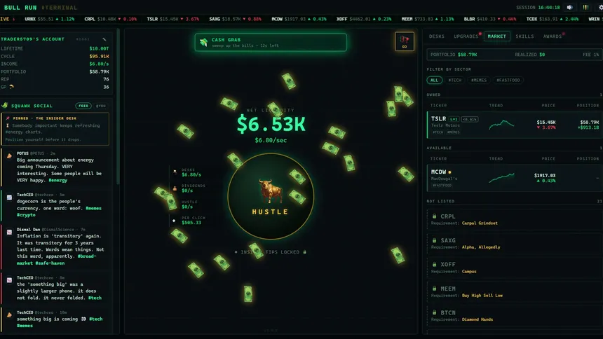Скриншот 2 к игре Bull Run Clicker