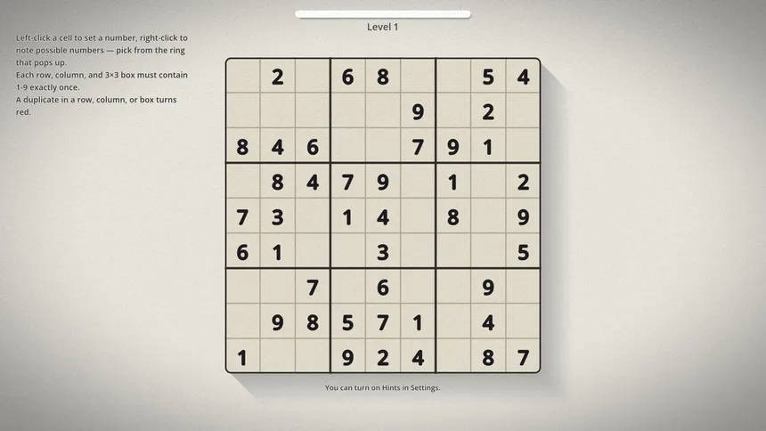 Скриншот 2 к игре SUDOKU IT