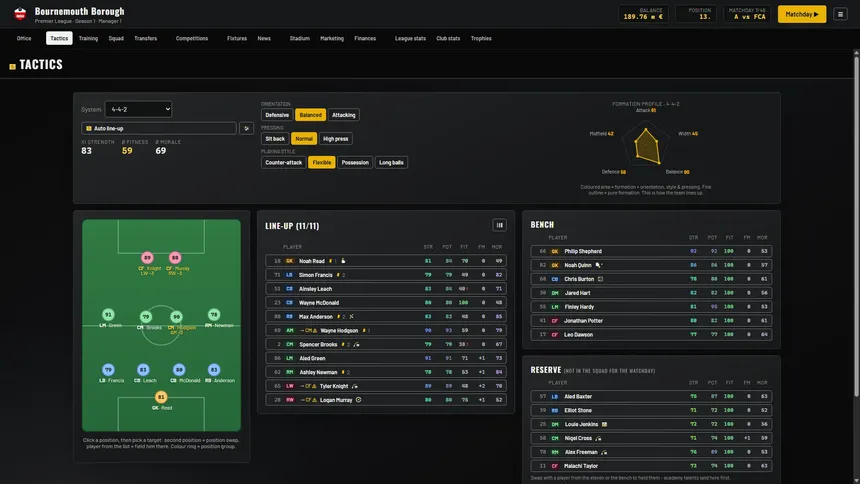 Скриншот 4 к игре HALFTIME Manager