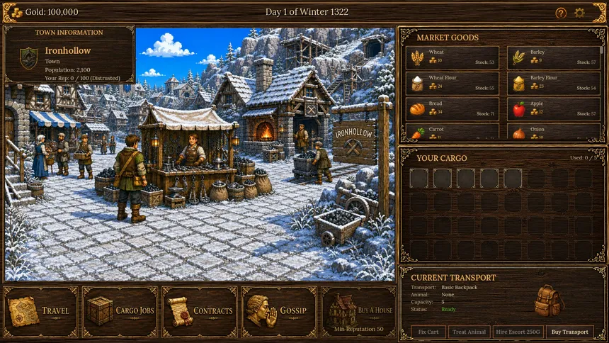 Скриншот 3 к игре Medieval Travelling Merchant