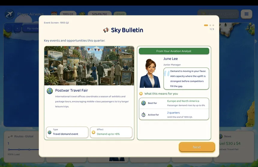 Скриншот 2 к игре Aviator: Airline Empire