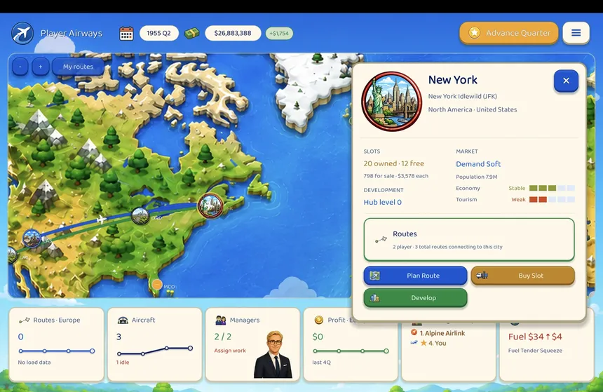 Скриншот 3 к игре Aviator: Airline Empire