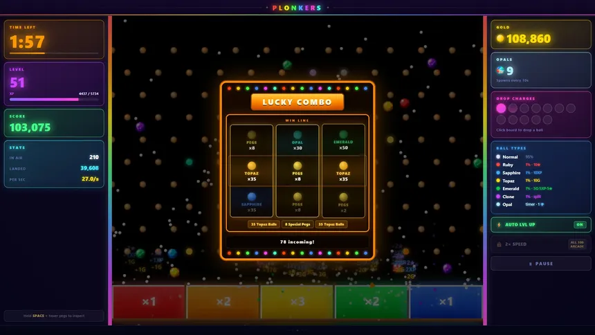 Скриншот 3 к игре Plonkers - totally bonkers plinko