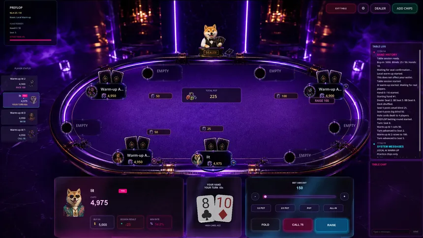 Скриншот 7 к игре PokerCraft: Texas Hold'em