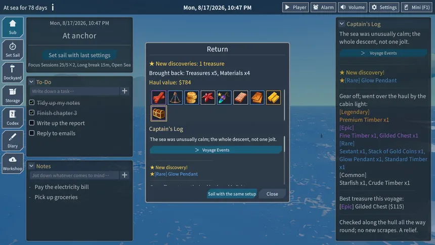 Скриншот 3 к игре Dive Log: A Focus Voyage