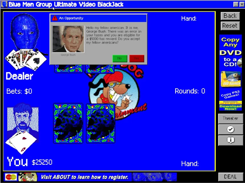 Скриншот 3 к игре Blue Men Group ULTIMATE VIDEO BLACKJACK