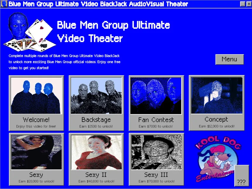 Скриншот 4 к игре Blue Men Group ULTIMATE VIDEO BLACKJACK