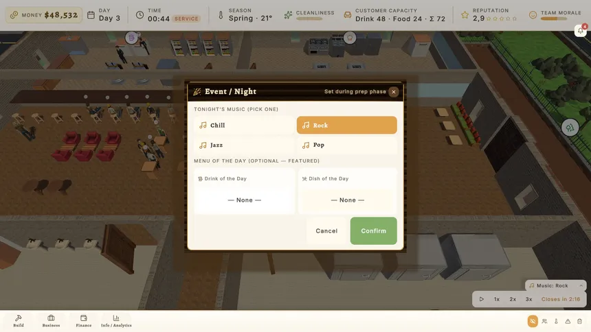 Скриншот 6 к игре Bar Baron: Restaurant & Nightlife Tycoon