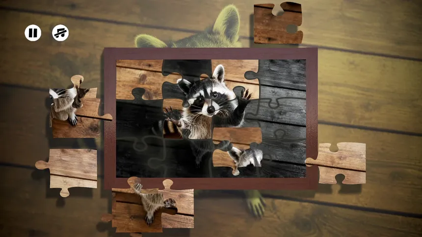 Скриншот 2 к игре Puzzles Raccoons