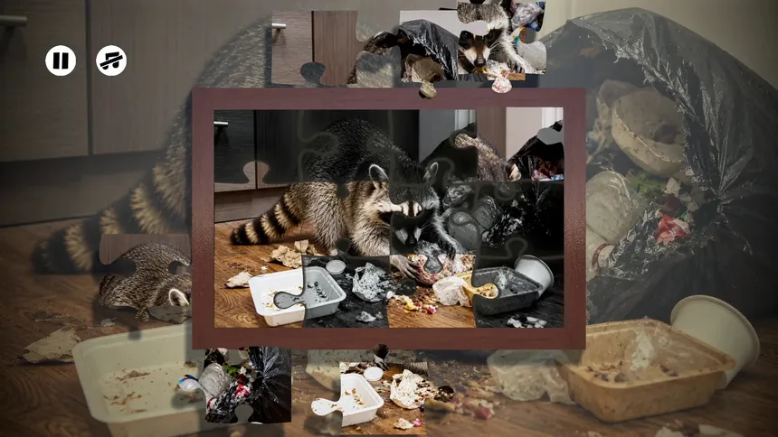 Скриншот 4 к игре Puzzles Raccoons