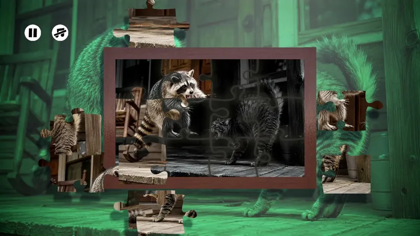 Скриншот 5 к игре Puzzles Raccoons