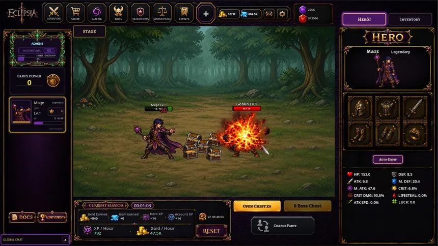 Скриншот 1 к игре Eclipsia