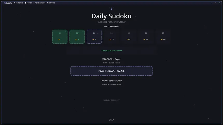 Скриншот 5 к игре WSudoku