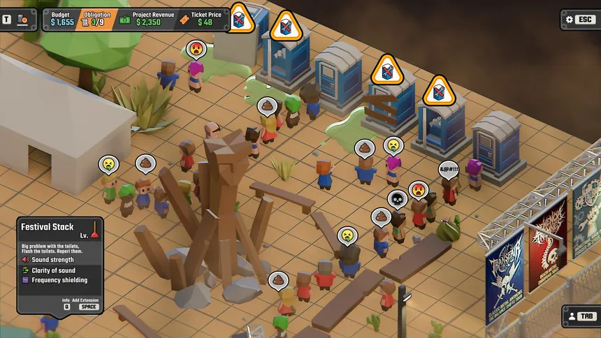 Скриншот 3 к игре A Festival Management Roguelite
