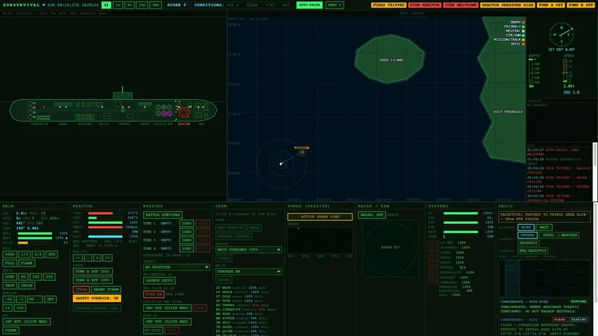 Скриншот 3 к игре SubSurvival: SSN-13 "Grendel"