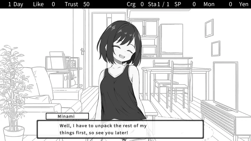 Скриншот 1 к игре Daily Life With My Cute Roommate