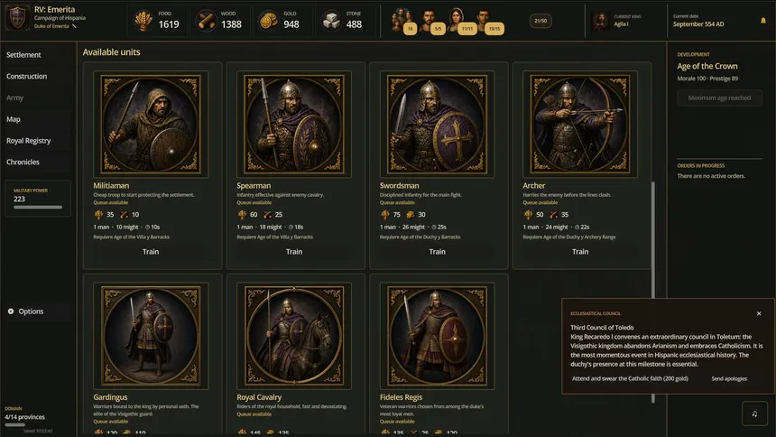 Скриншот 1 к игре Reino Visigodo: Conquista de Hispania