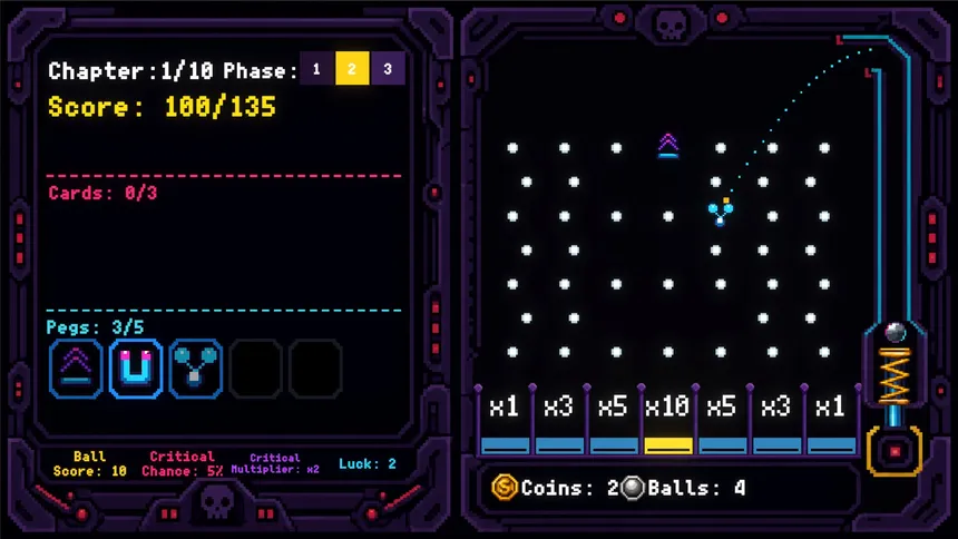 Скриншот 5 к игре CURSECADE: Pachinko Roguelite
