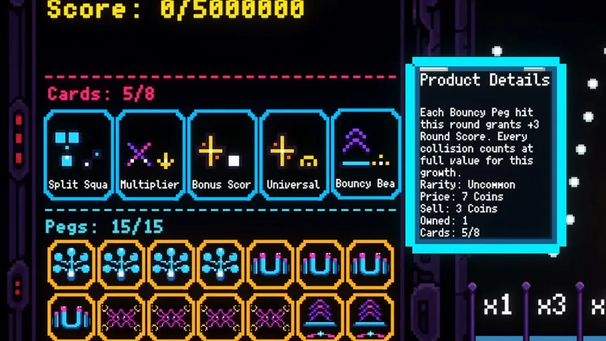 Скриншот 6 к игре CURSECADE: Pachinko Roguelite