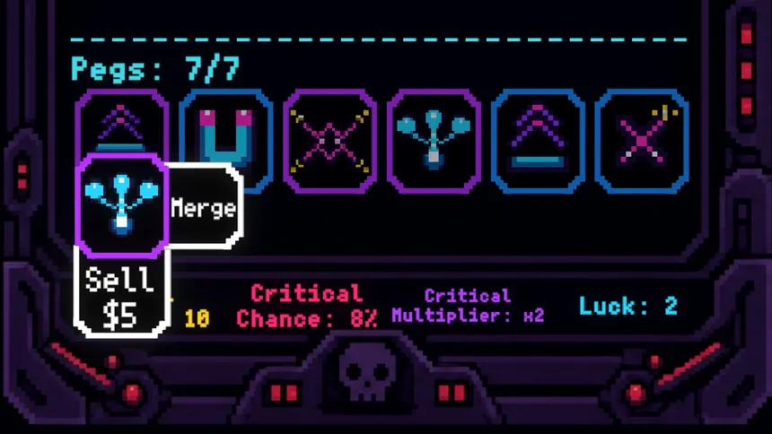 Скриншот 7 к игре CURSECADE: Pachinko Roguelite