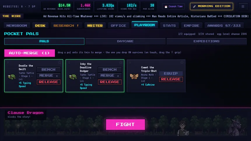 Скриншот 6 к игре Clickbait Tycoon