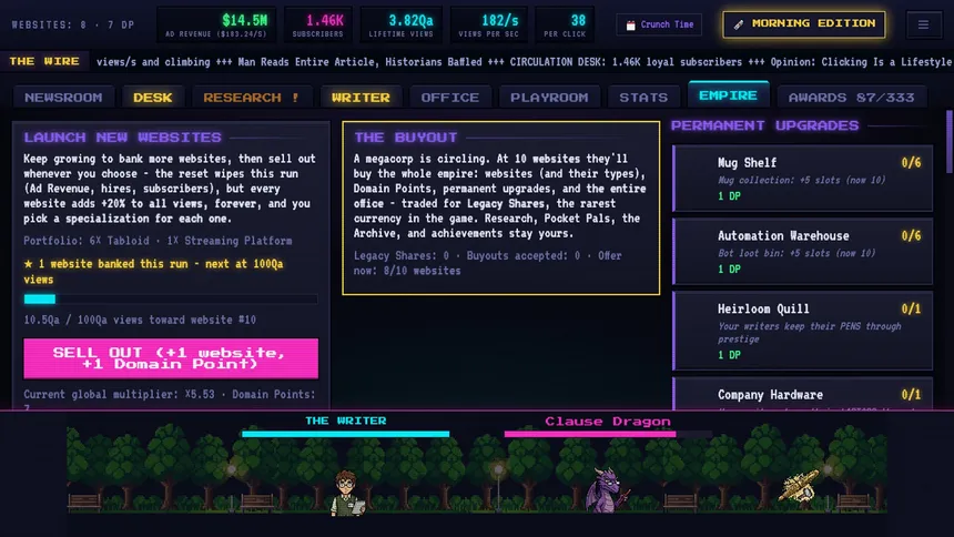 Скриншот 7 к игре Clickbait Tycoon
