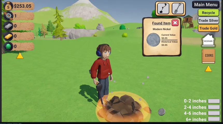 Скриншот 3 к игре Dirt Fishing: Metal Detecting Simulator