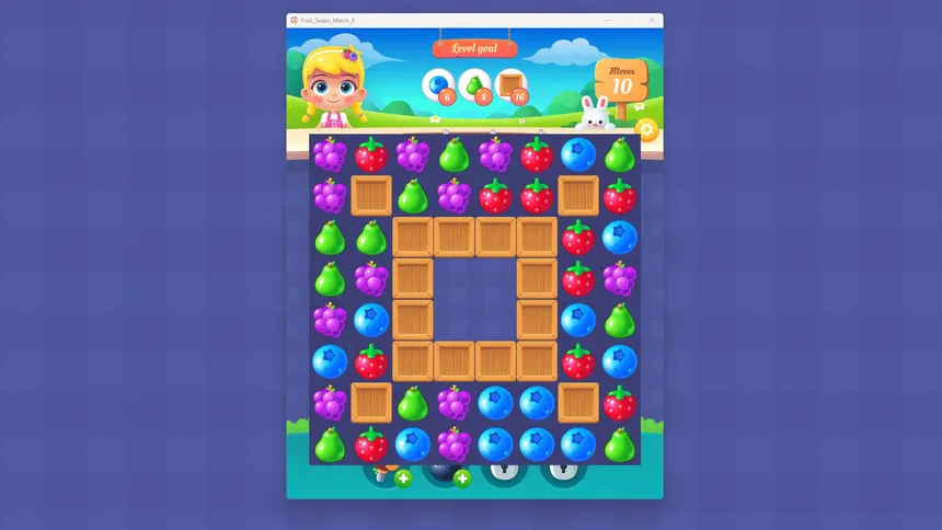 Скриншот 2 к игре Fruit Swipe Match 3
