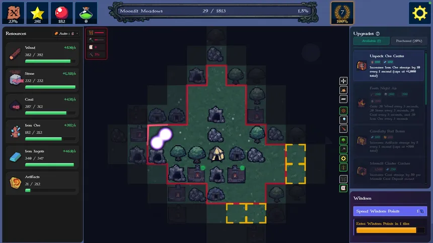 Скриншот 1 к игре Idle Squares