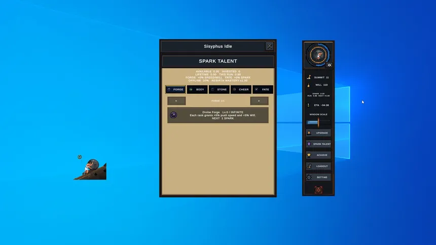 Скриншот 1 к игре 西西弗斯放置（Sisyphus Idle）